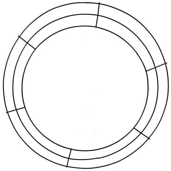 DecoExchange - Wholesale Wreath - 16"Dia Wire Wreath Frame X3 Black MD063002