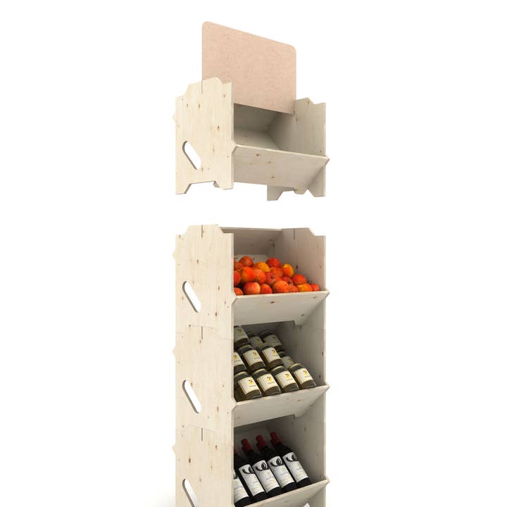 IZZIBOX - Wholesale Retailer Display Stand/Case - IZZIBOX DISPLAY PINE WOOD1