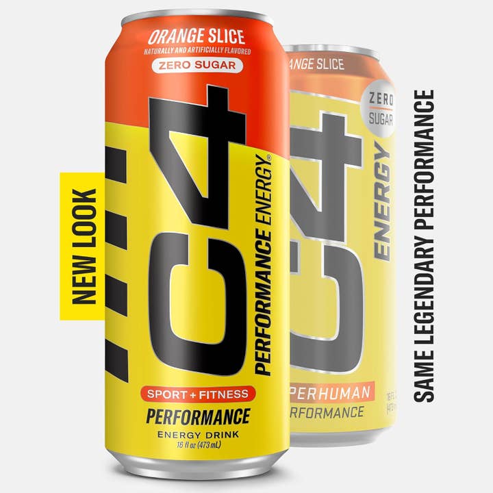 I Got Your Candy – Großhandel Sport-/Energydrink – C4 Performance Energy Orangenscheibe mit Kohlensäure, 16 Unzen — 12 ct
