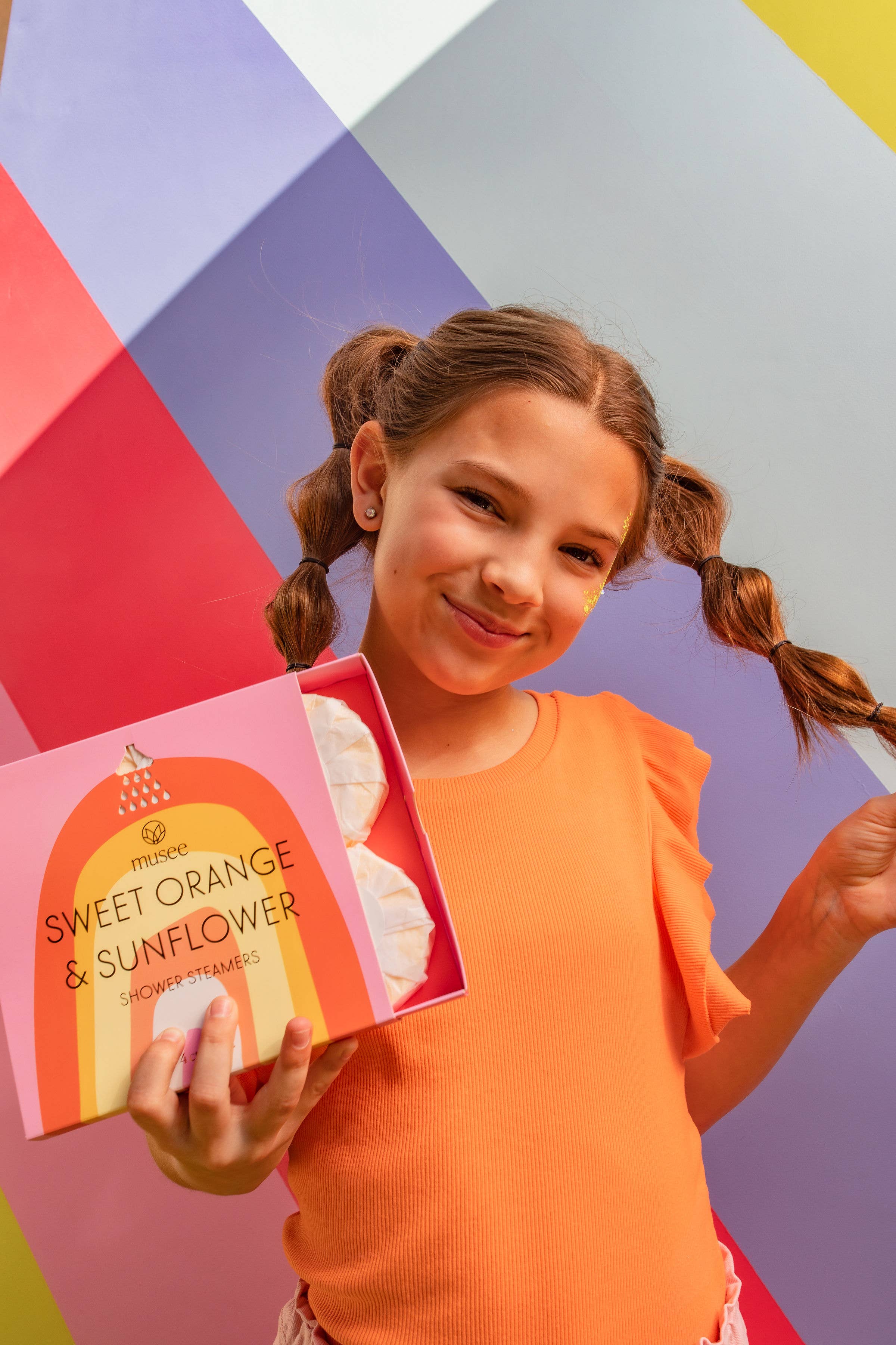 Musee - Vendita all'ingrosso Bombe/Compresse vaporizzanti da doccia - Piroscafo doccia all'arancia dolce e girasole2
