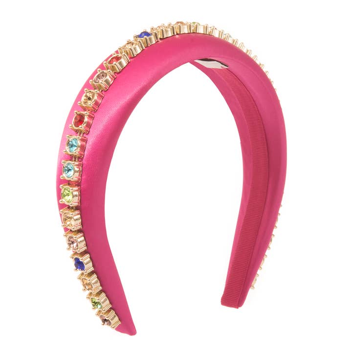 Faixa de cabeça ICON em rosa choque por atacado de ELY.B HATS