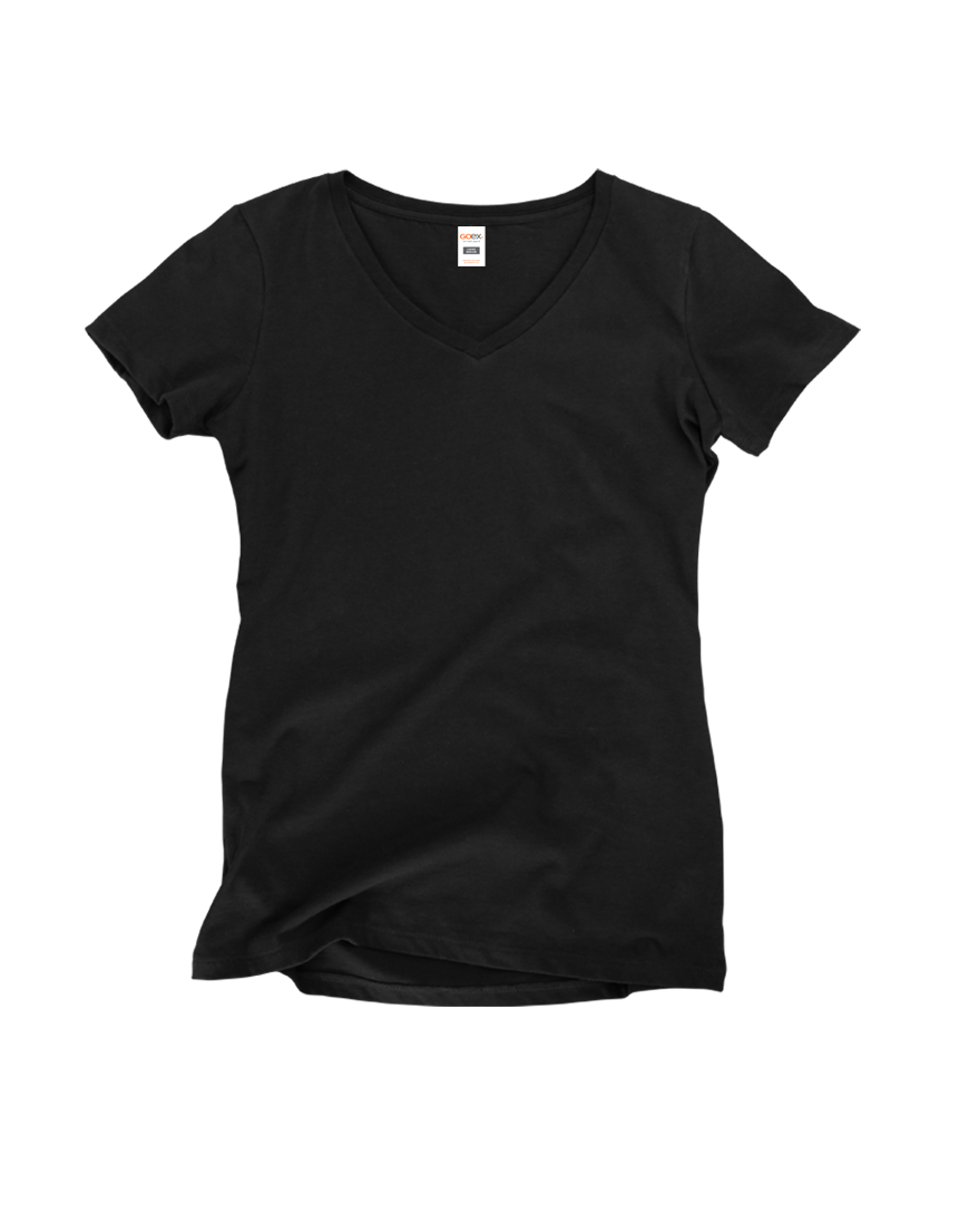 GOEX Apparel - Wholesale T-Shirt - Women's - Ladies Premium Cotton V-Neck Tee9