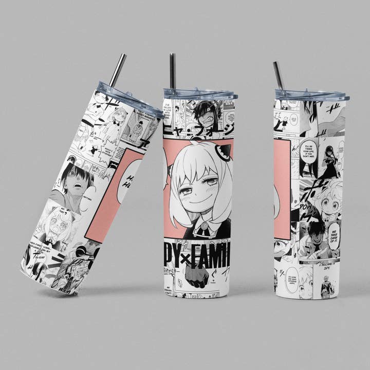 Anya Anime Manga Tumbler for wholesale by The Geek Boutique