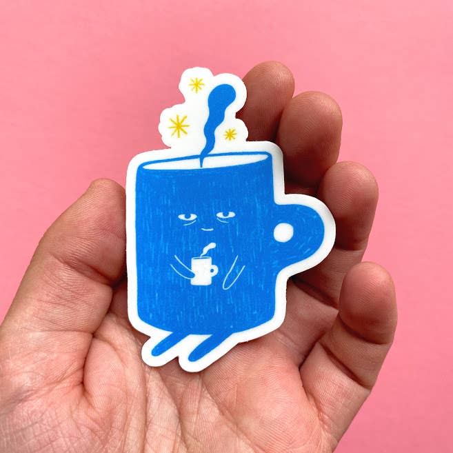 Allison Mckeen Art - Wholesale Sticker - sticker - sleepy coffee