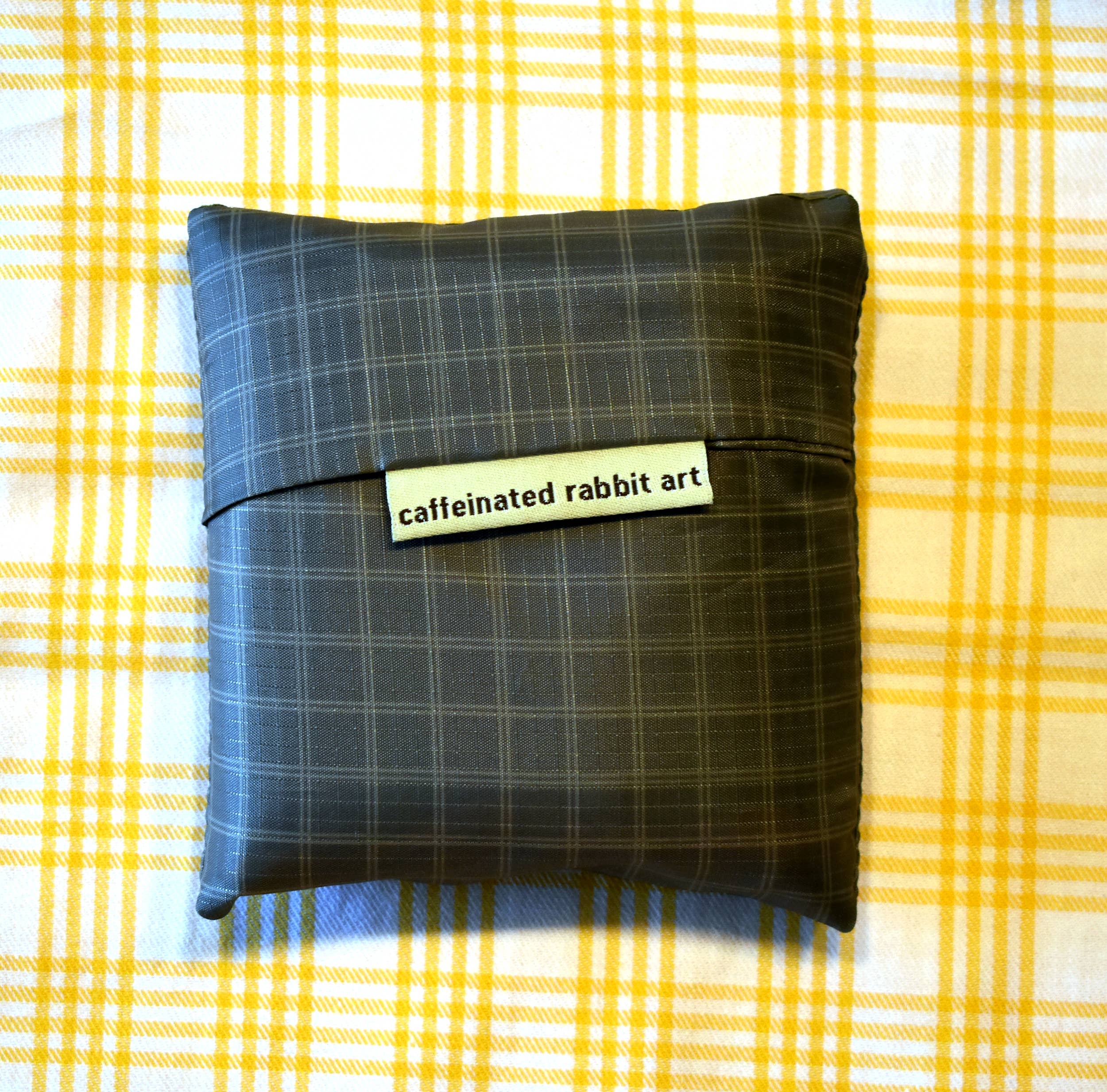 Caffeinated Rabbit Art - Wholesale Grocery/Shopping Bag - Reusable shopping bag with Mushrooms and bunnies3