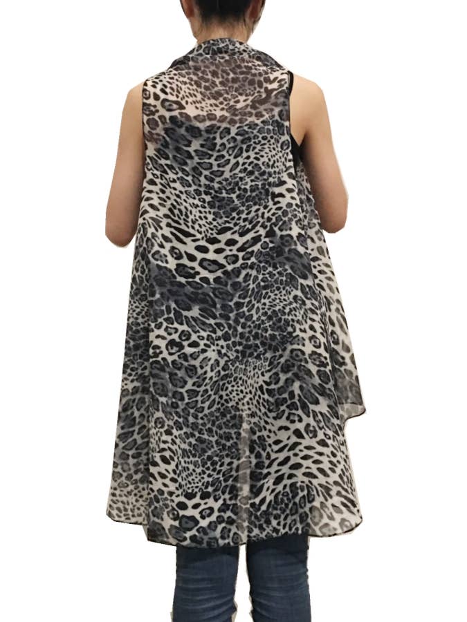 DESHENG ENTERPRISE - Wholesale Outerwear Vest - Women's - Leopard Print Vest 2170