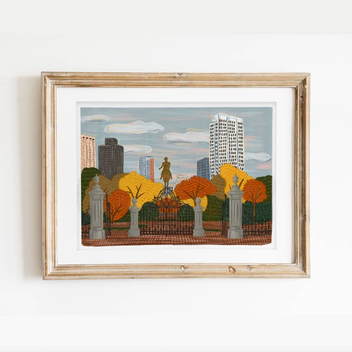 Boston Public Garden in Fall Print for wholesale by Lux + Trip