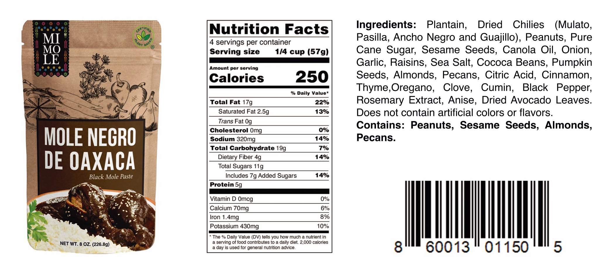 MIMOLE – wholesale Chilipasta – Mole Negro från Oaxaca Ny! 8oz1