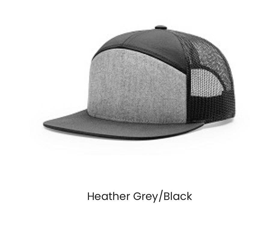 Three Rivers Hat Co. – Engroshandel Trucker hat - Unisex – Kalkunfjer - Flatbill Snapback Hat - Richardson 1683