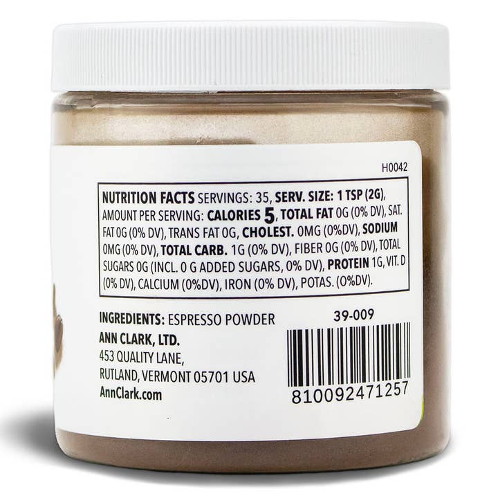 Ann Clark - Wholesale Baking Chocolate - Ann Clark Premium Espresso Powder, 2.5 oz7