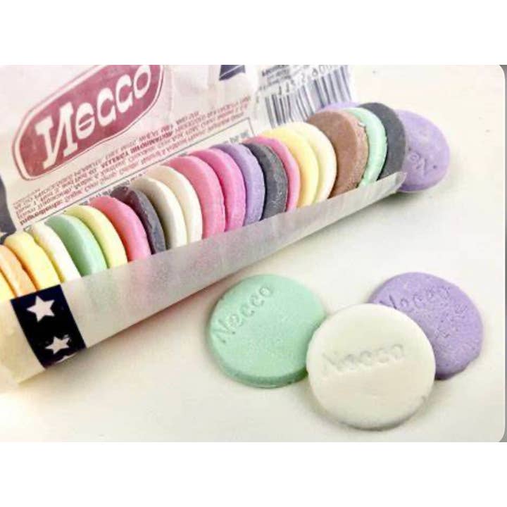 O'Shea's Candies Sweet Shop - Wholesale Hard Candy - Nostalgic 1847 Original NECCO Candy Wafers 24ct Display Box