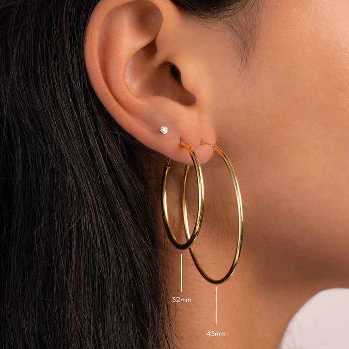 Sami Jewels - Venta al por mayor Pendientes de aro - Aros Infinity de 32 mm6