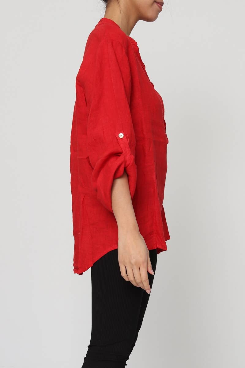 LÉA & LUC – wholesale Blus - Dam – Blus i 100 % linne REF. 664922