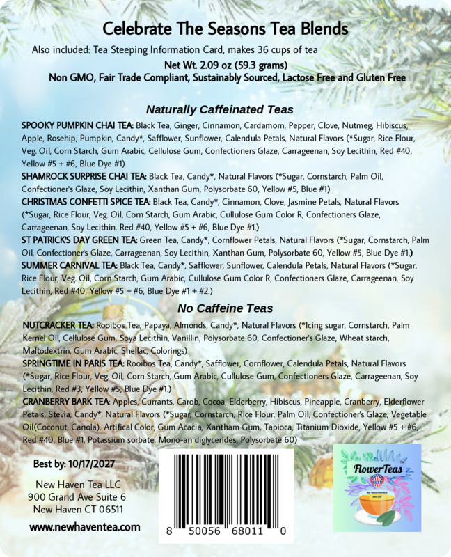 FlowerTeas – Sacos de chá por atacado – 8 Misturas Sortidas Tubo de Teste Sampler de Chá Oferta10