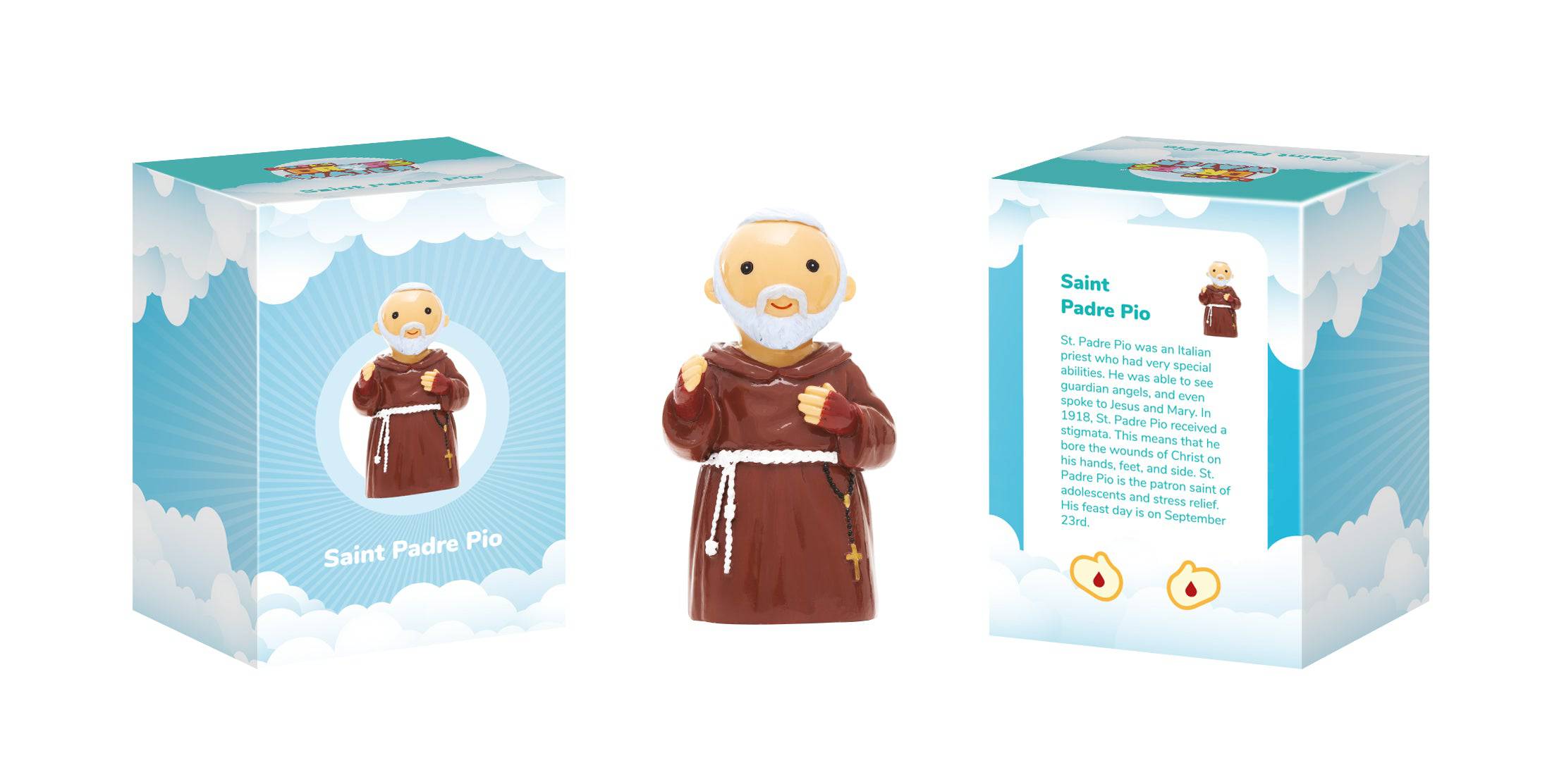 Little Drops of Water® - Wholesale Decorative Figurine - Padre Pio Collectors Edition | Stress Relief Patron | Little Drops of Water4