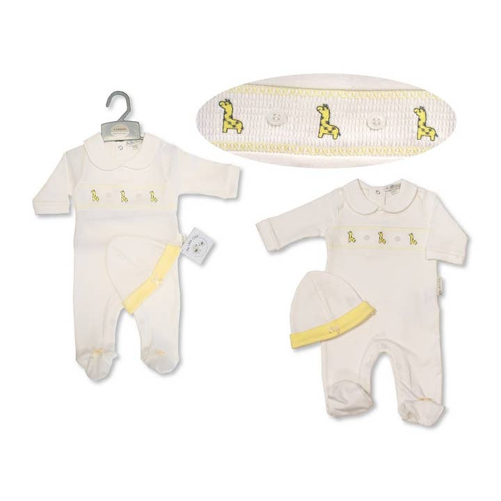 Bébé tout-en-un avec blouse et chapeau - Girafe pour la vente par Sheldon International