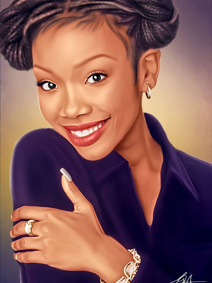 Brandy Digital Oil Painting by Wayne Flint for wholesale by Wayne Flint Digital Portraits
