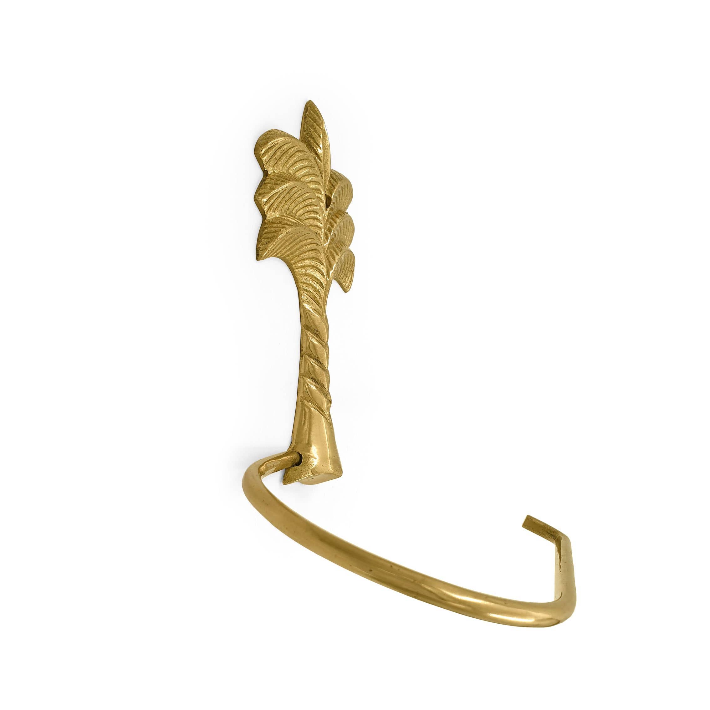 FERN - Wholesale Toilet Paper Holder - Brass Tissue Holder Palmtree1