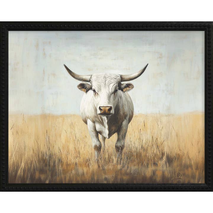 16x20 Black Bead Gallery Frame - White Bull for wholesale by Brayden and Brooks
