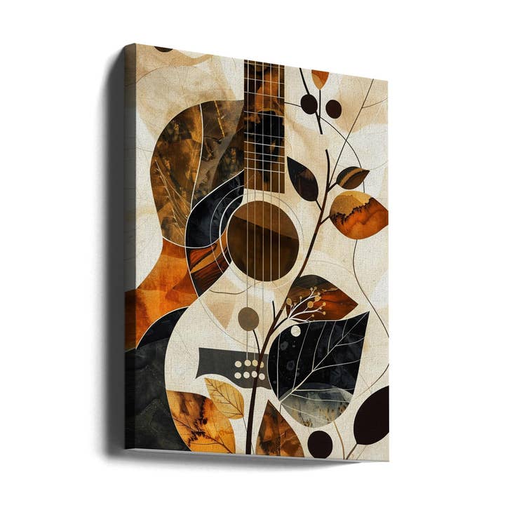 Music Guitar Collage (1) Canvas Print for wholesale by GTA ART