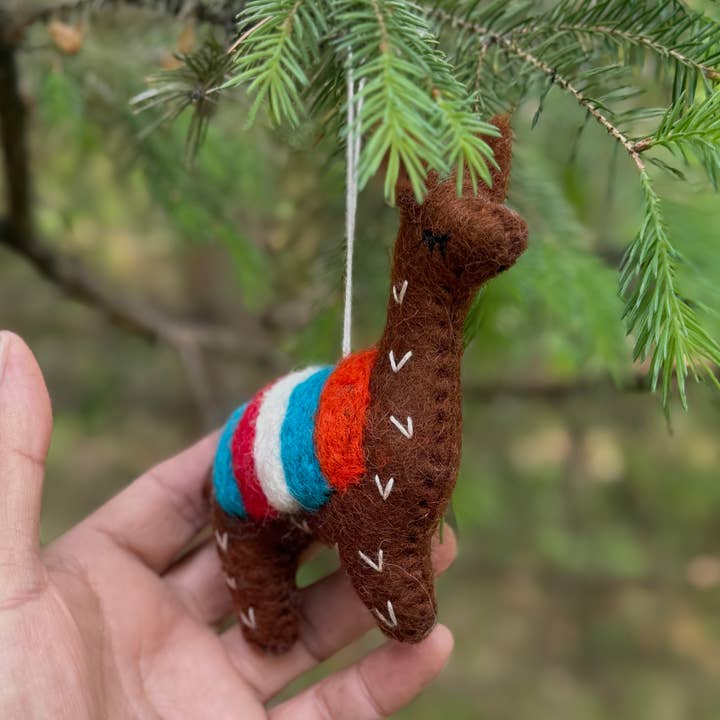 Lungta Imports - Wholesale Ornament - Hand-Felted Farm Animals Christmas Ornaments – Fair Trade 21