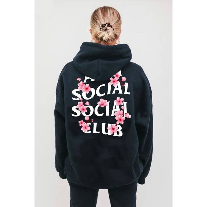 crashangel.us - Wholesale Hoodie - Women's - SOCIAL CLUB FORNT BAG GRAPHIC HOODIE