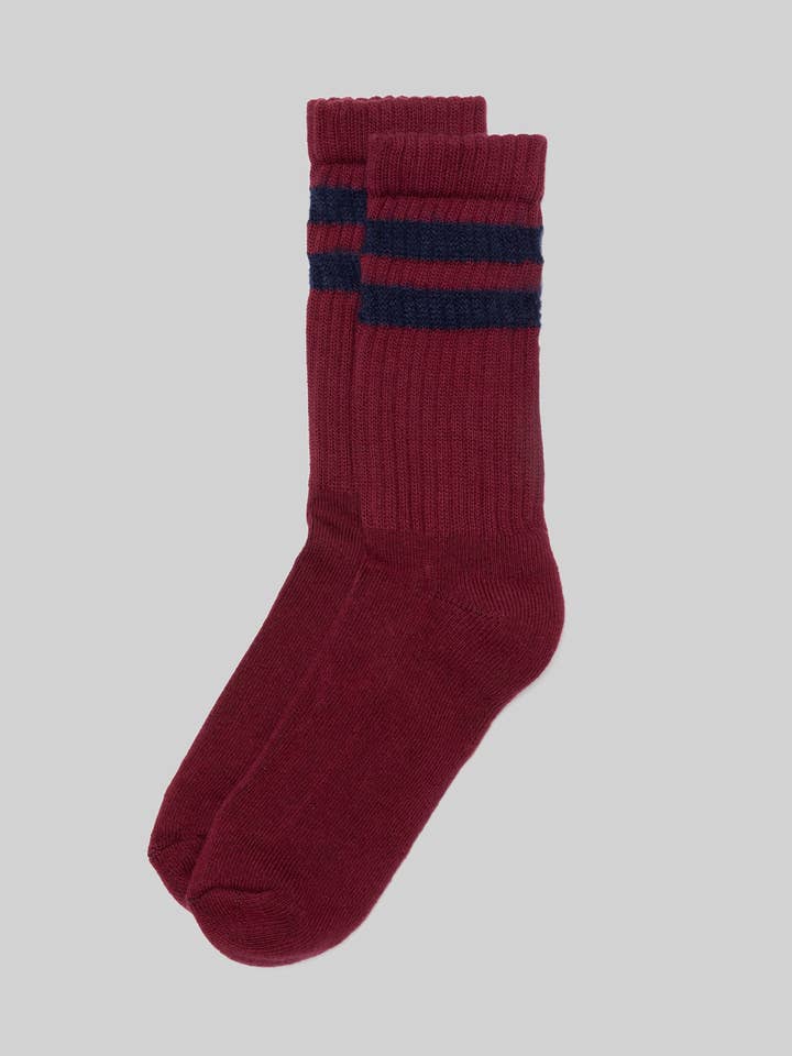American Trench - Wholesale Socks - Unisex - The Retro Double Stripe10