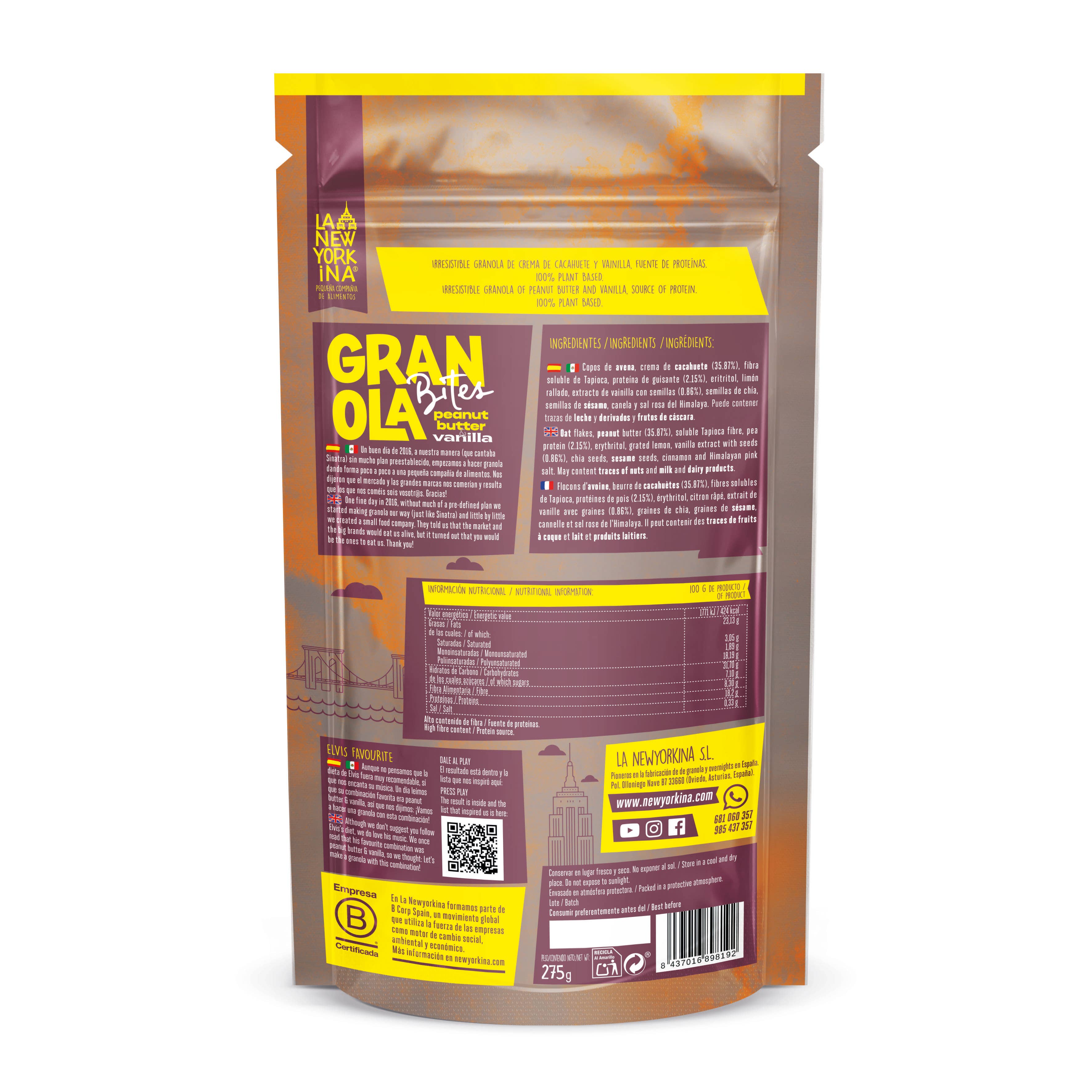La Newyorkina - Wholesale Granola - Peanut Butter Vanilla granola 275 g3
