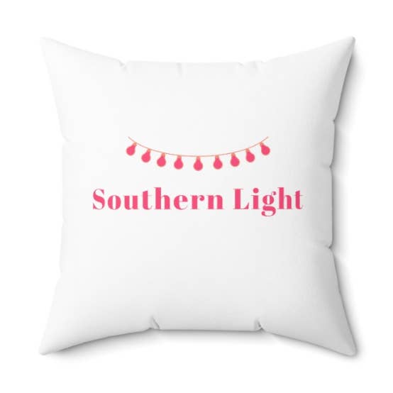 Spun Polyester Square Pillow for wholesale by Southern Light