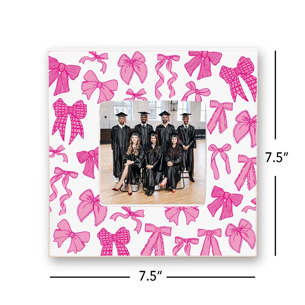 Clairmont & Co - Wholesale Picture Frame - Pink, Bows, Girly Gifts, Picture Frame, Grad Gifts, Decor6