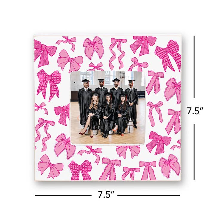 Clairmont & Co - Wholesale Picture Frame - Pink, Bows, Girly Gifts, Picture Frame, Grad Gifts, Decor6