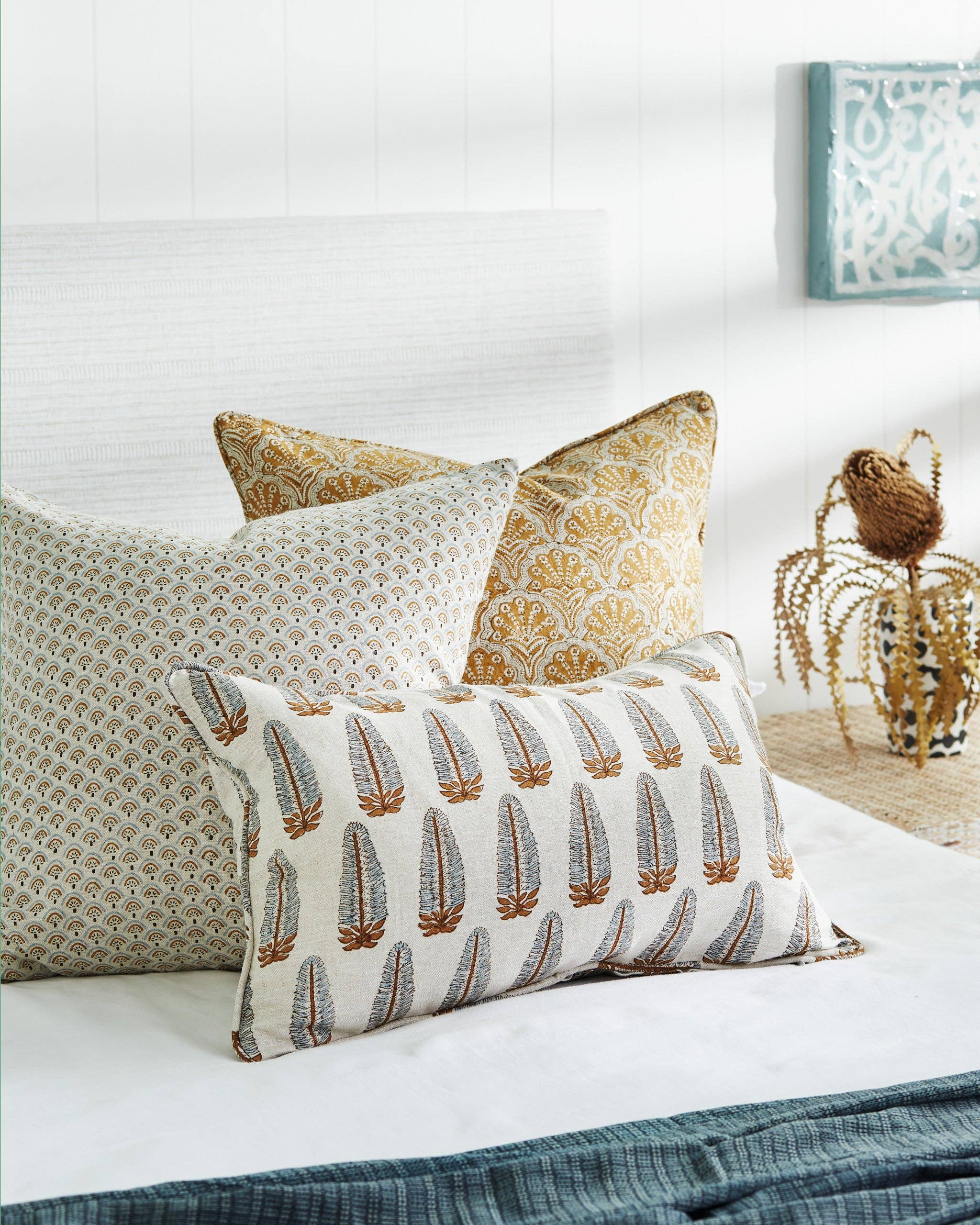 Walter G - Wholesale Throw Pillow Cover - St Tropez Saffron Pillowcase6