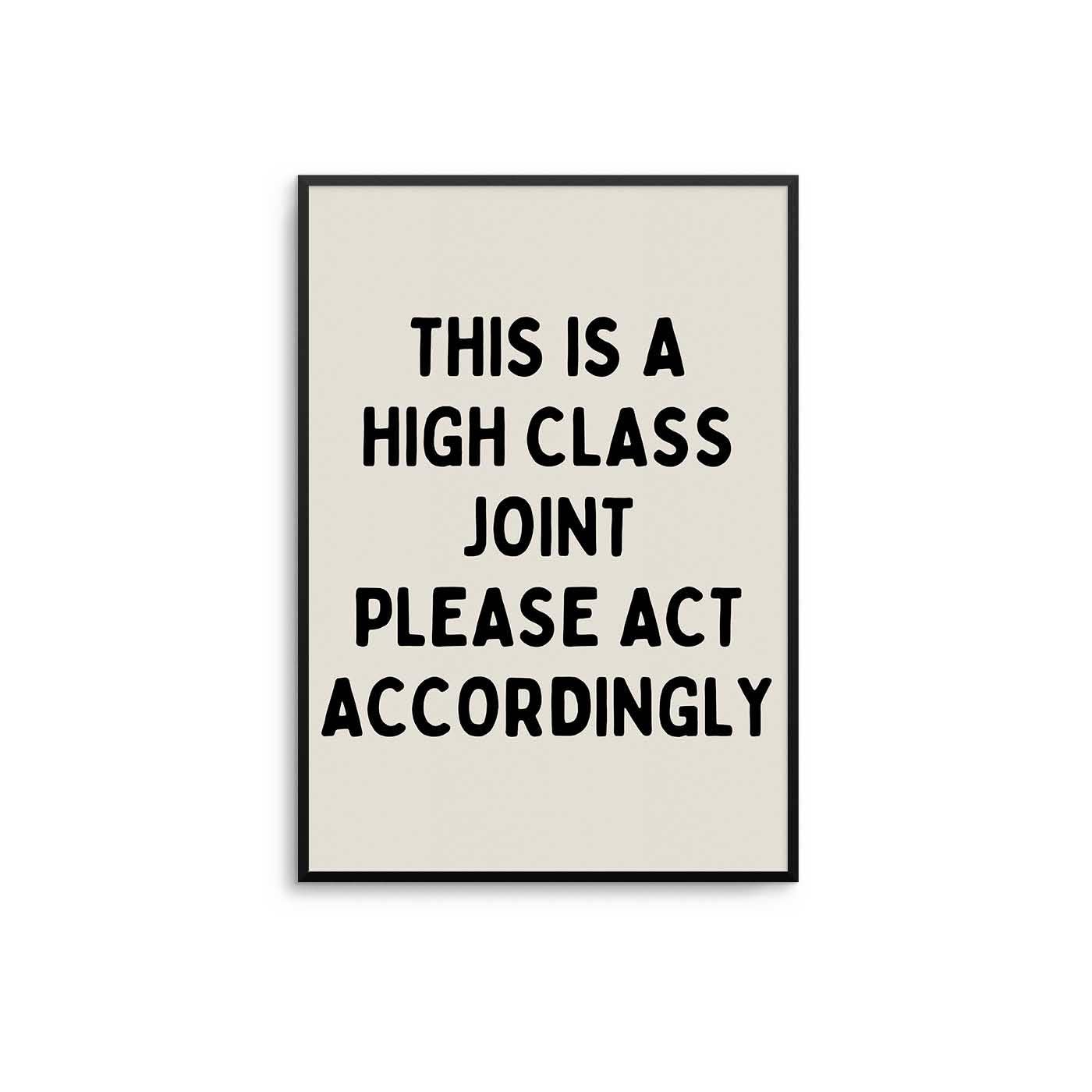 D'LUXE PRINTS - Wholesale Poster - High Class Joint Print