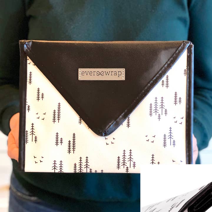 Small Black And White Reusable Gift Bag for wholesale by EverWrap