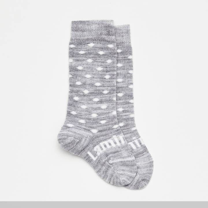 Merino Wool Knee High Socks | BABY | Snowflake for wholesale by Lamington Socks