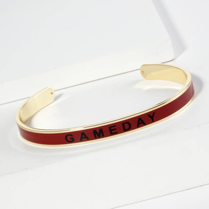 Lou & Co - Wholesale Cuff Bracelet - Enamel Gameday Cuff Bracelet13