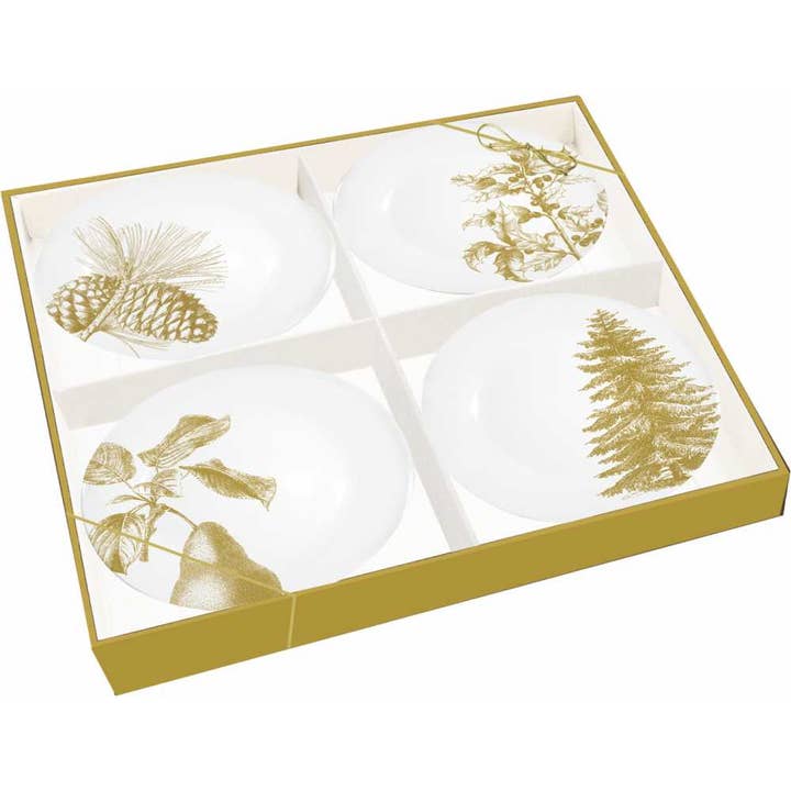 Paperproducts Design • Ambiente - Wholesale Appetizer Serveware - $7" APPETIZER PLATE (4) HOLIDAY BOTANICALS0