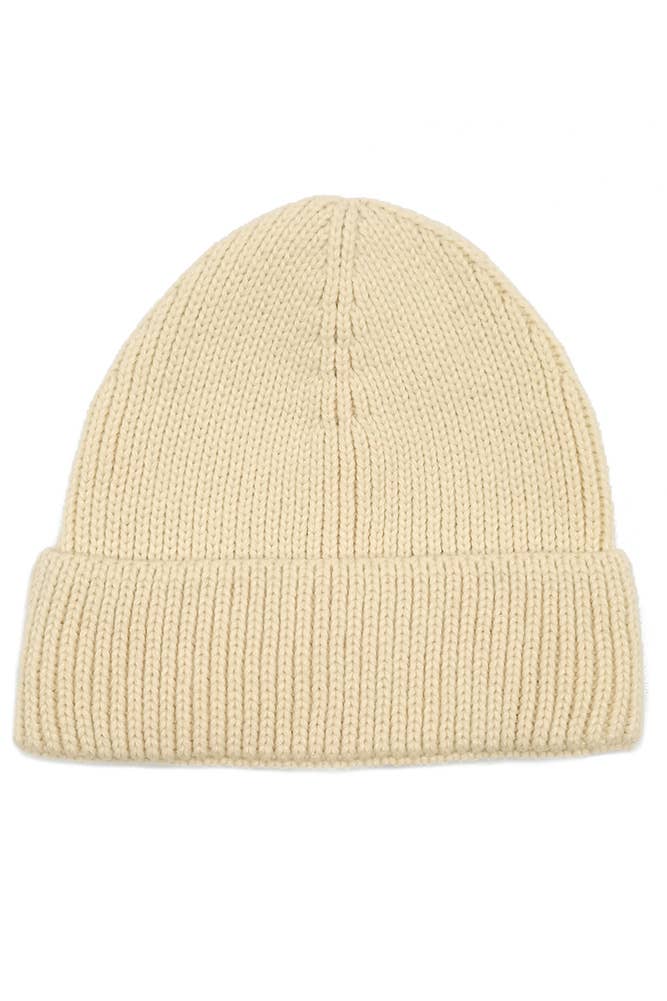Hana - Wholesale Beanie - Women's - Solid Color Ribbed Knit Cuff Beanie16