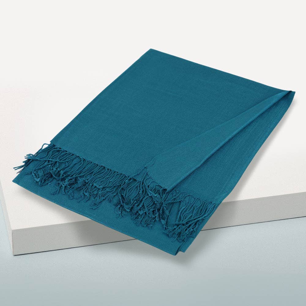 Sensibling Corp. - Vente Écharpe – femme - Écharpe châle unie en pashmina5