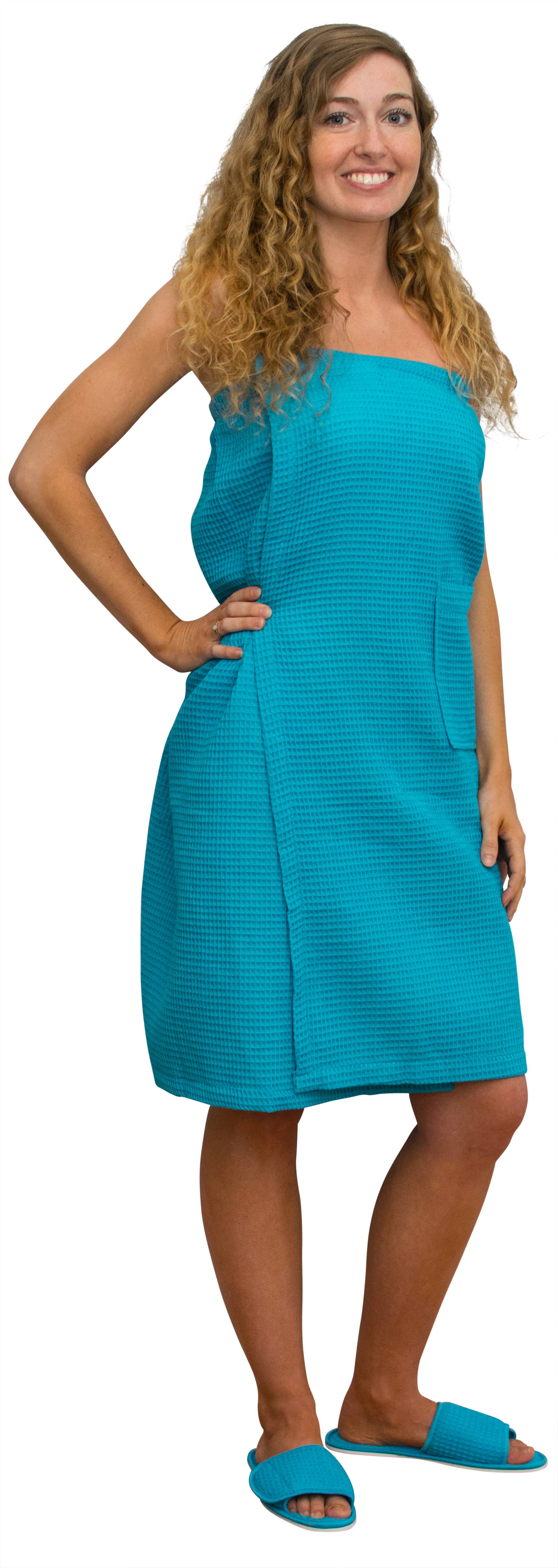 Alan Pendergrass Robes - Vente Peignoir – femme - Enveloppe en coton/gaufre, longueur 60/40 32 po7