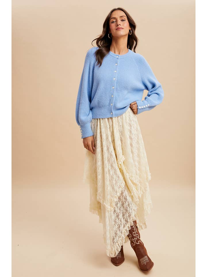 In Loom - Wholesale Cardigan - Dames - GEBREIDE VEST MET VAGE RIBBELSTRUCTUUR8