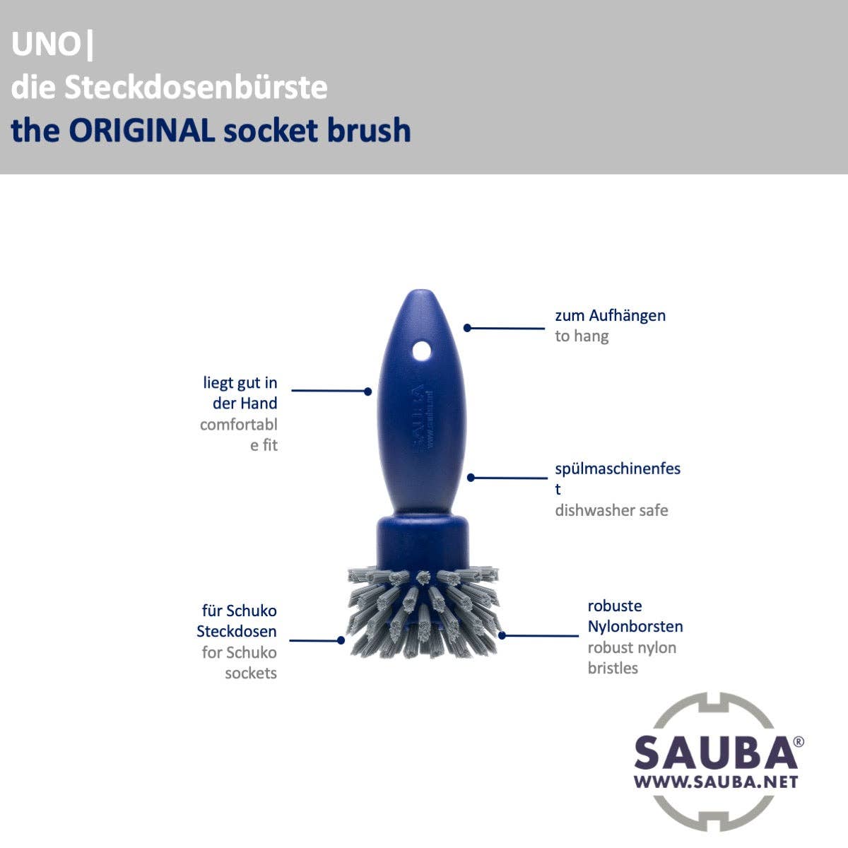 SAUBA Innovations - Wholesale Cleaning Brush - UNO socket brush colorful10