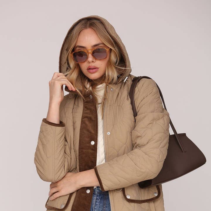 Corduroy Trim Quilted Anorak and other Purchase Wholesale anorak. Free Returns & Net 60 Terms on Faire trending on Faire.