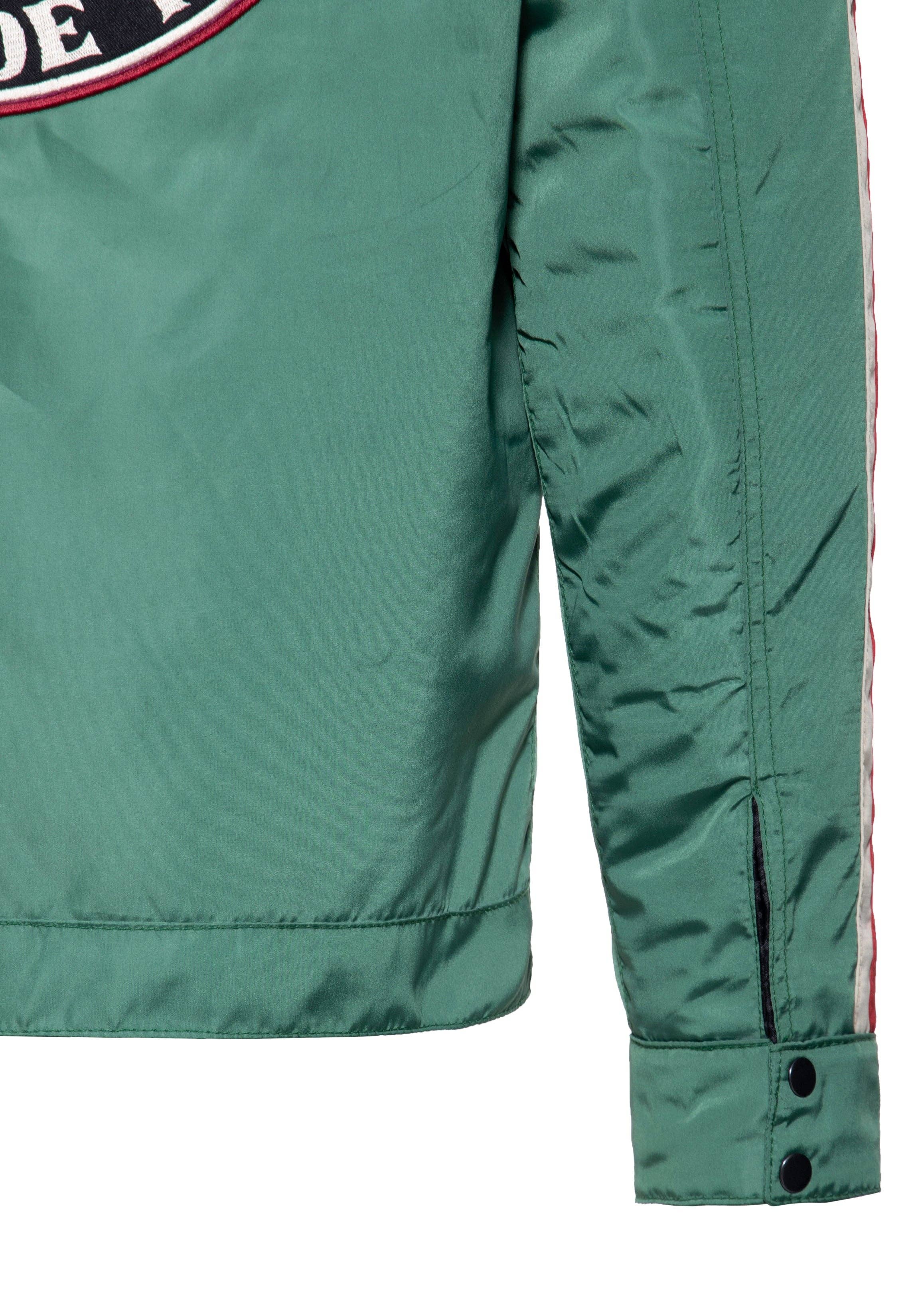 greenery Racing Jacket "Garage Built" for wholesale on Faire8