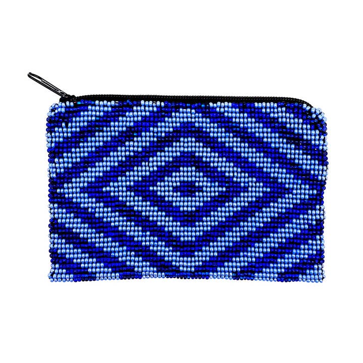 KAQCHI - Wholesale Coin Purse - Unisex - Blue Lovers Zipper Pouch4