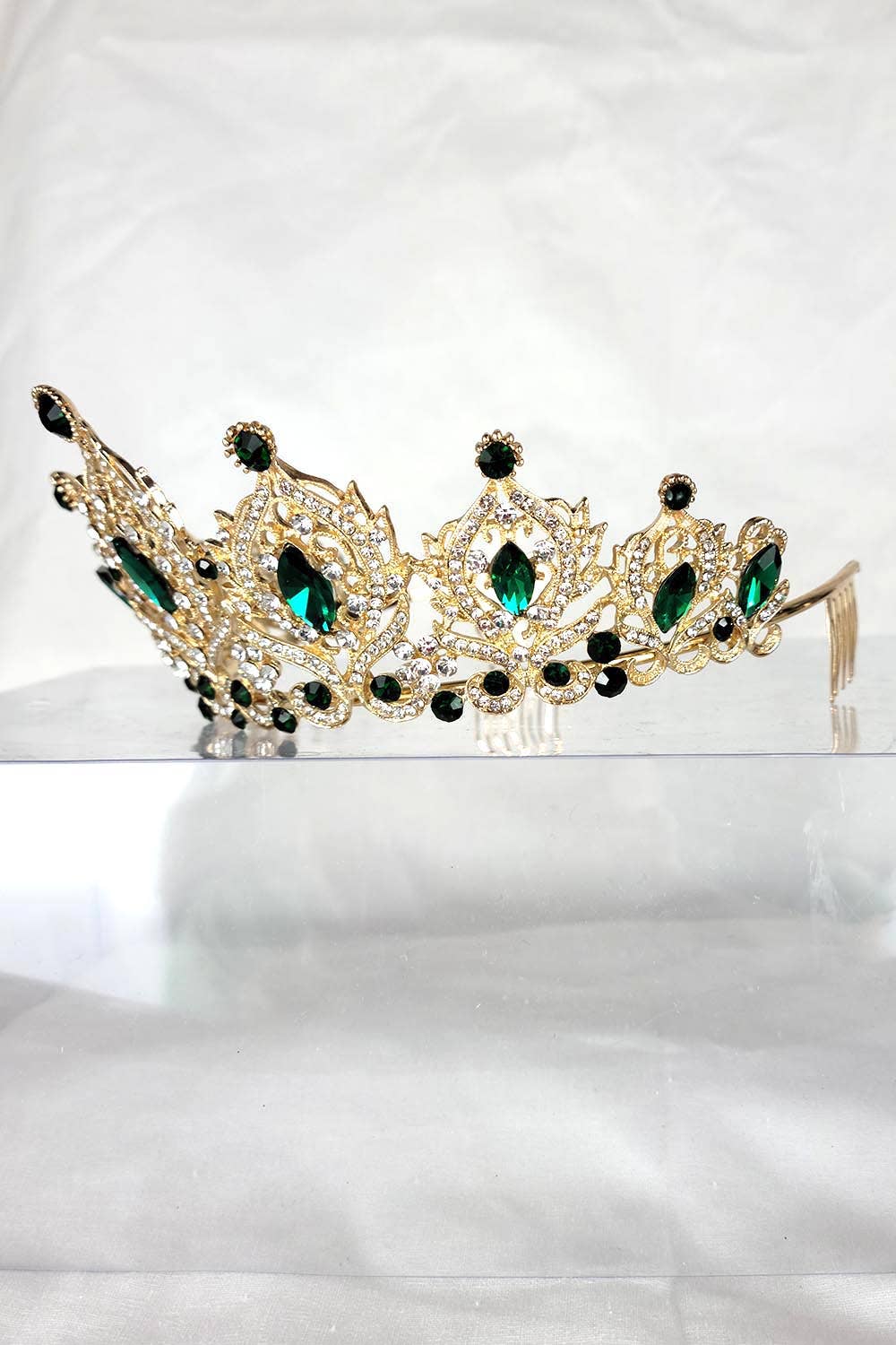 Chicas - Wholesale Tiara - Women's - One Size Fits All Tiara With Jewels HT93316