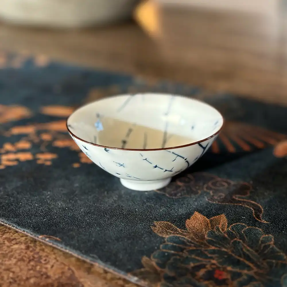 Tea soul – wholesale Coffee/tea cup – White Porcelain Cup with Branches 50 ml1