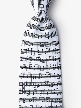 Sheet Music Necktie by WildTies for wholesale by Wild Ties