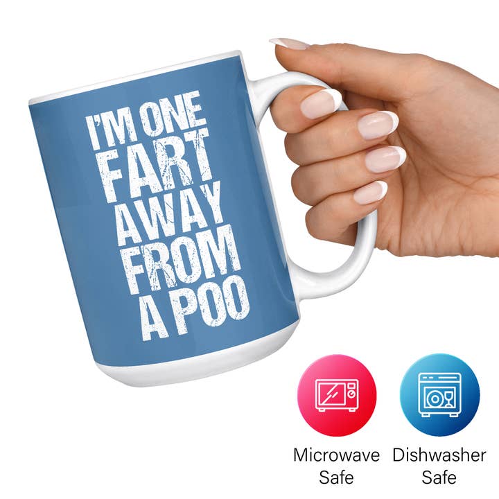 Mug Monster - Wholesale Coffee Mug - I'm One Fart Away From A Poo Mug, Funny Novelty Gift9