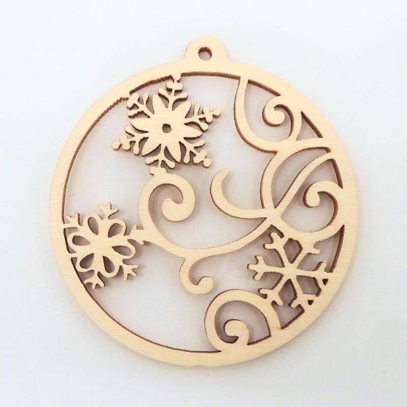 Atiladecor, Artesanato Lda - Wholesale Craft Supplies - Cutout Ball W/ Snowflakes U.V. 10Pcs0